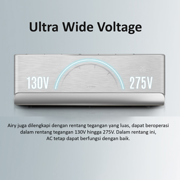 Gree AC Split Inverter Airy Series 1 PK Silver - GWC-09AIRY